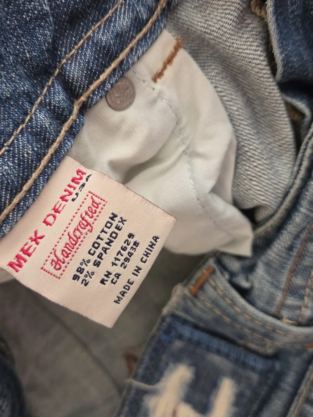 MEK Vintage malibueWomen's Denim Jeans with Decorative Back Pockets